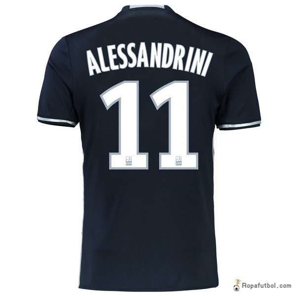 Camiseta Marsella Replica Segunda Ropa Alessandrini 2016/17 Negro